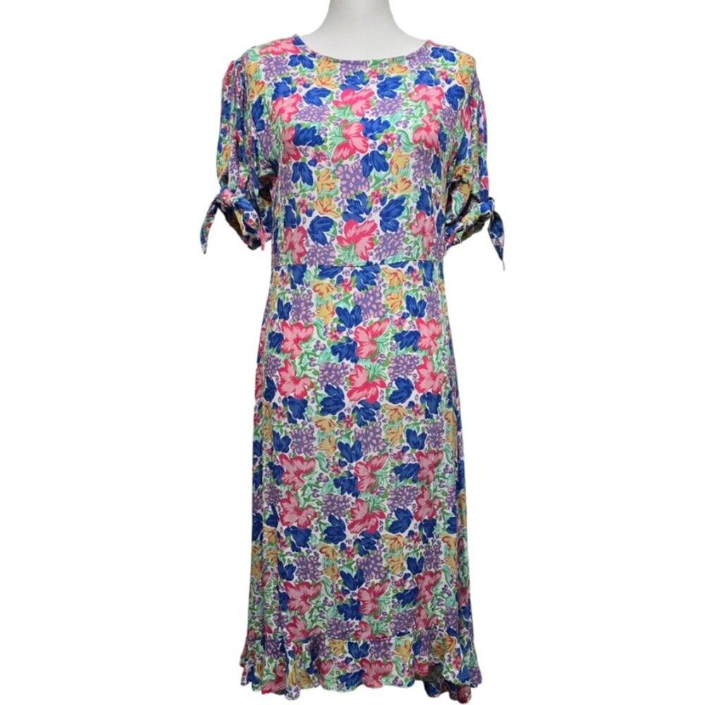 Faithful The Brand Emelia Midi Dress Jemima Floral Size 8